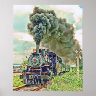 Steam Passenger Train Print