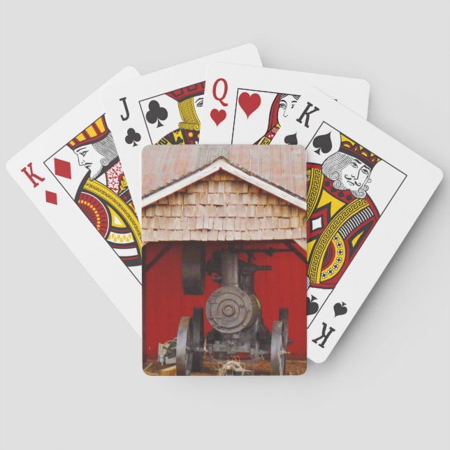 Steam powered Antique Tracter Playing Cards (Back)