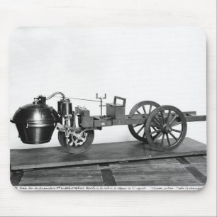 Steam-powered car invented mouse pad