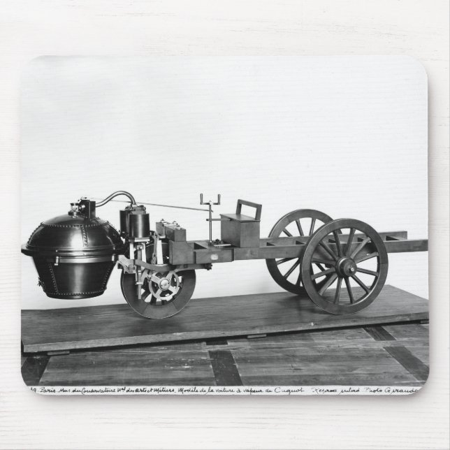 Steam-powered car invented mouse pad (Front)