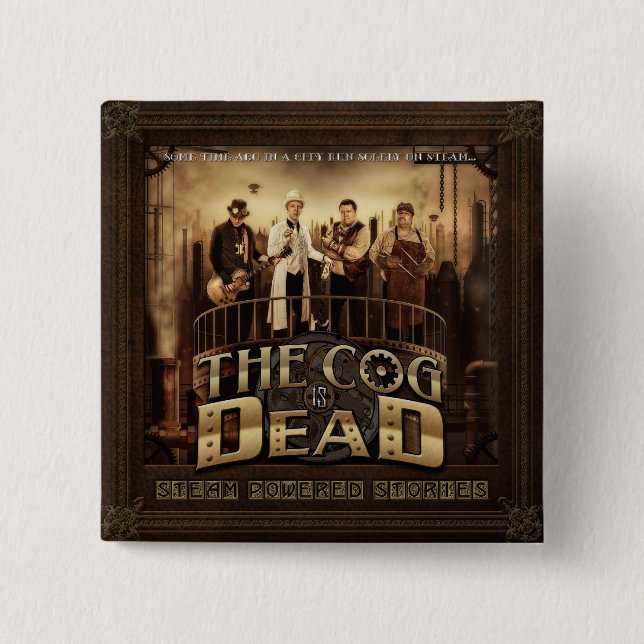 Steam Powered Stories Button (Front)