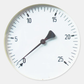 Steam Pressure Gauge Dial Sickers Classic Round Sticker