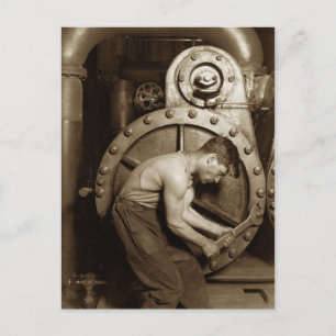 Steam Pump Mechanic Postcard