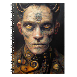 Steam Punk Celestial Demon Digital Art Notebook