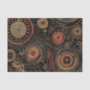 Steam Punk Clockwork & Gears Tissue Paper