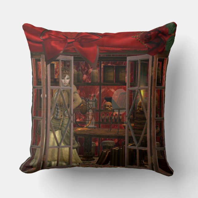Steam Punk era elements pillow. Cushion (Front)