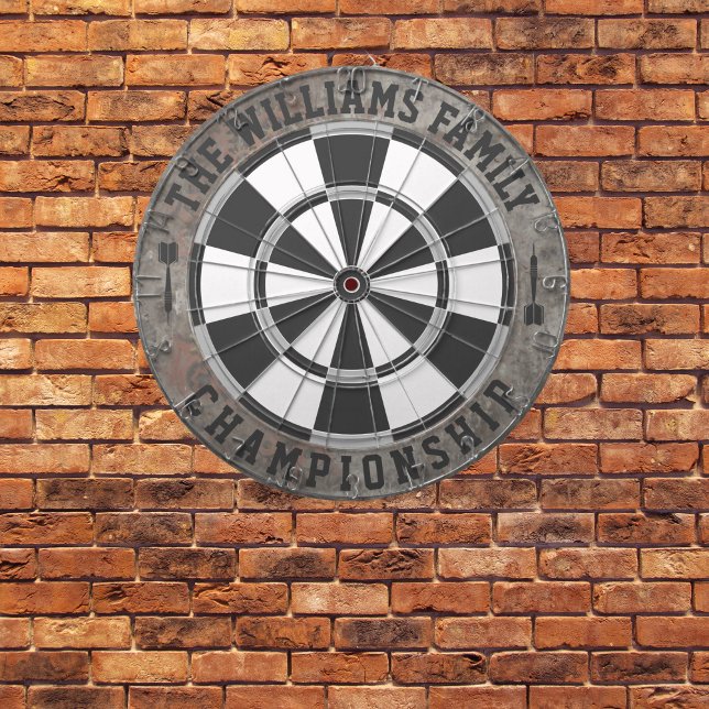 Steam Punk Family Name Personalised  Dartboard (Creator Uploaded)