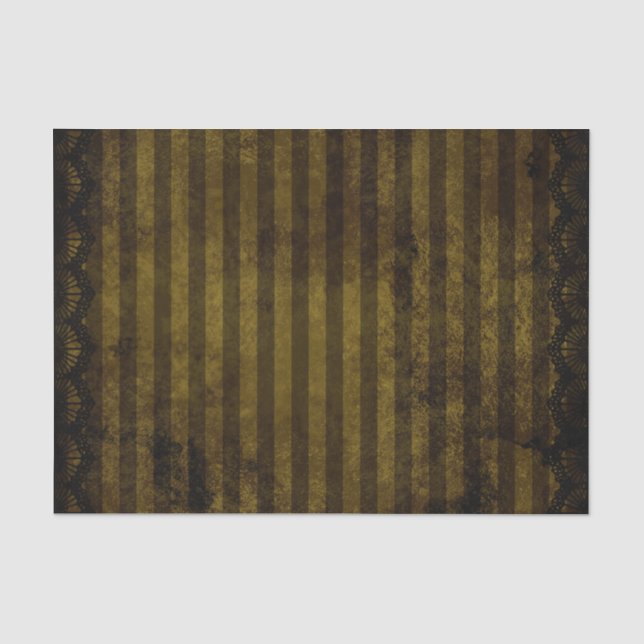 Steam Punk Gears Modern Retro Abstract Pattern Tissue Paper (Front)