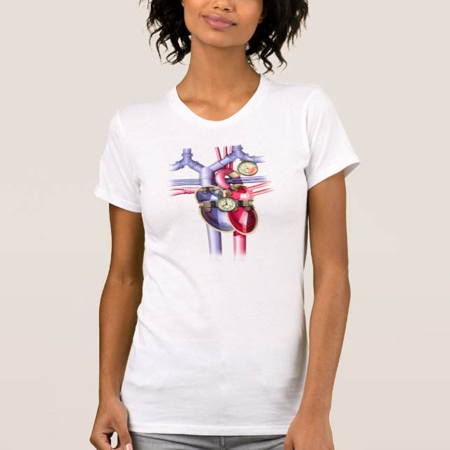 Steam Punk mechanical heart T-Shirt (Front)