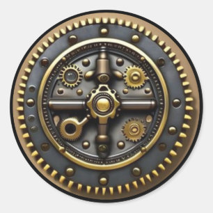 Steam Punk Steampunk Gear #4 Classic Round Sticker
