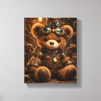Steam Punk Steve Stretched Canvas Print
