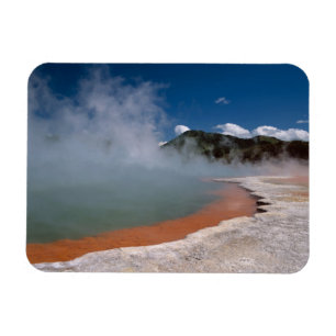 Steam rising from Champagne Pool at WAI-O-TAPU Magnet