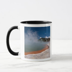 Steam rising from Champagne Pool at WAI-O-TAPU Mug