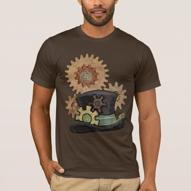 Steam Sass Steampunk Mixed Media T-Shirt (Front)