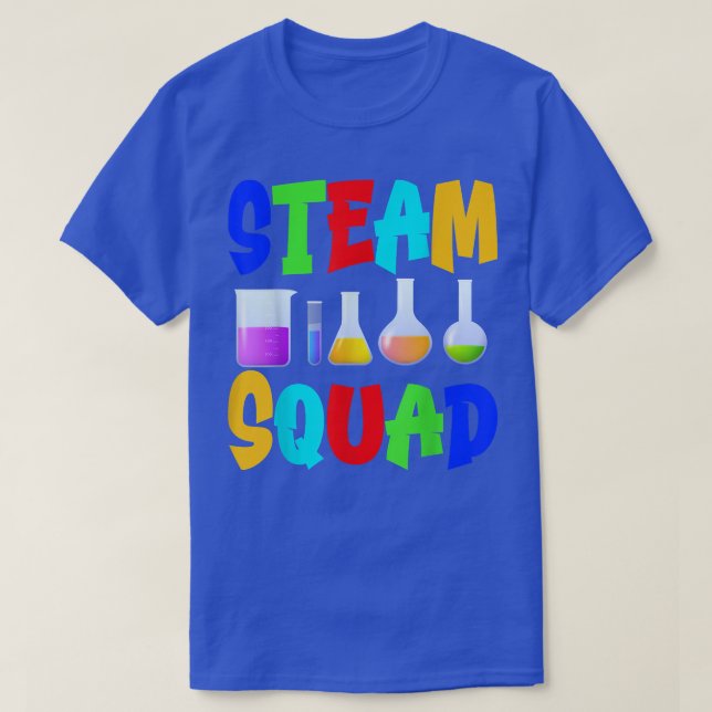 STEAM Squad Science Tech Engineering Math Art Subj T-Shirt (Design Front)