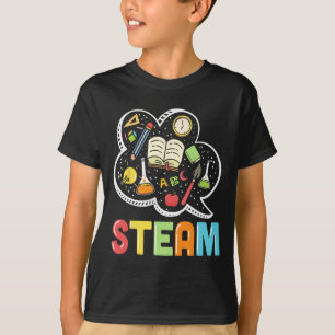Steam Teacher And Student Byck To School Stem T-Shirt