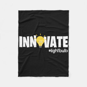 Steam Teacher Byck To School Stem Innovate Science Fleece Blanket
