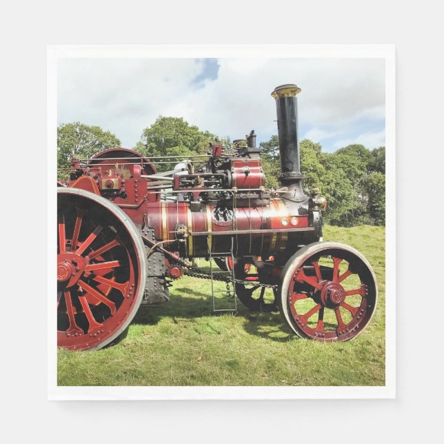 STEAM TRACTION ENGINE NAPKIN (Front)