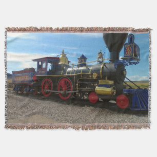 Steam Train 19 Throw Blanket