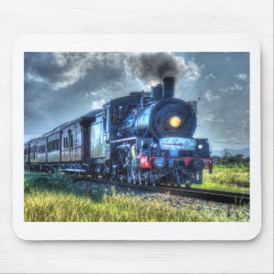 STEAM TRAIN AUSTRALIA WITH ART EFFECTS MOUSE PAD