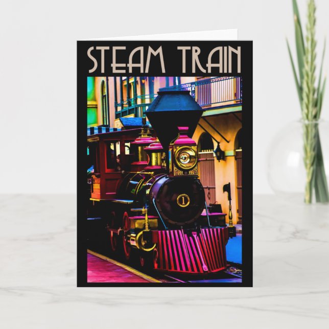 Steam Train Card (Front)