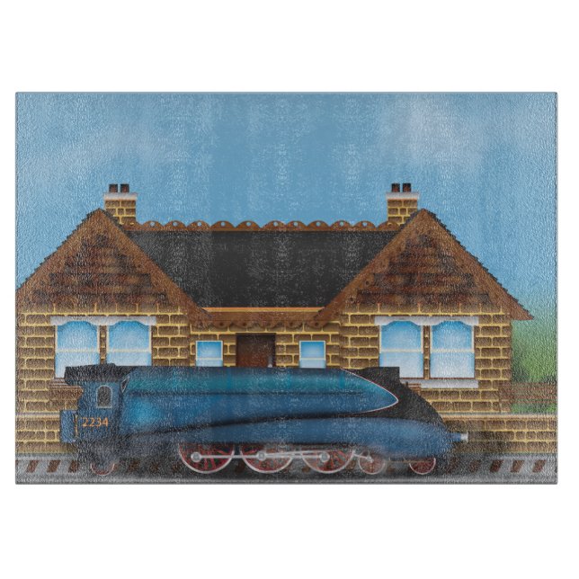 Steam Train Cutting Board (Front)
