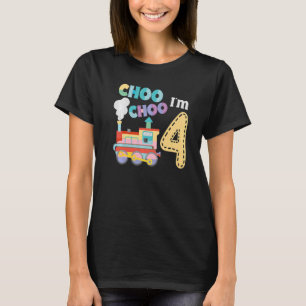 Steam Train Driver Trainspotting Locomotive 4th Bi T-Shirt