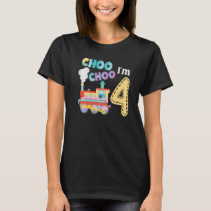 Steam Train Driver Trainspotting Locomotive 4th Bi T-Shirt