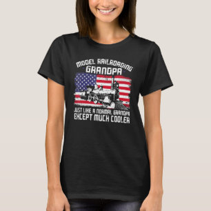 Steam Train Driver Trainspotting Locomotive Grandp T-Shirt