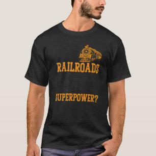 Steam Train Driver Trainspotting Locomotive Vintag T-Shirt