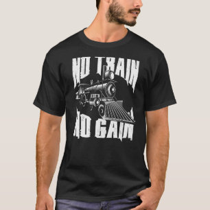 Steam Train Driver Trainspotting Locomotive Vintag T-Shirt