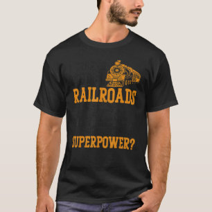 Steam Train Driver Trainspotting Locomotive Vintag T-Shirt