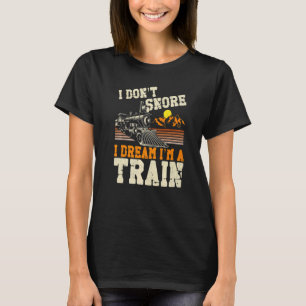 Steam Train Driver Trainspotting Locomotive Vintag T-Shirt