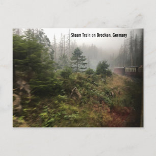 Steam Train Germany Postcard