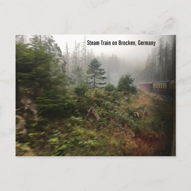 Steam Train Germany Postcard (Front)