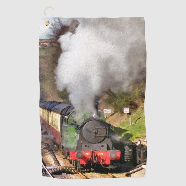 STEAM TRAIN GOLF TOWEL (Front)