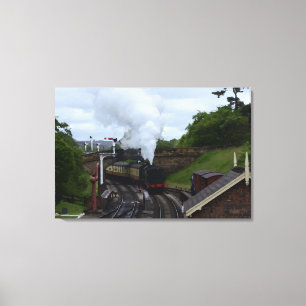 Steam Train In Yorkshire Canvas Print