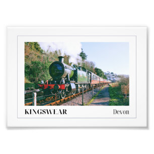 Steam Train, Kingswear, Devon Photo Print