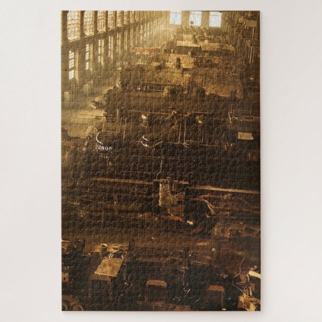 Steam Train Locomotive #01 Jigsaw Puzzle 1014 pc. (Vertical)