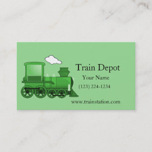 Steam Train Locomotive Business Card