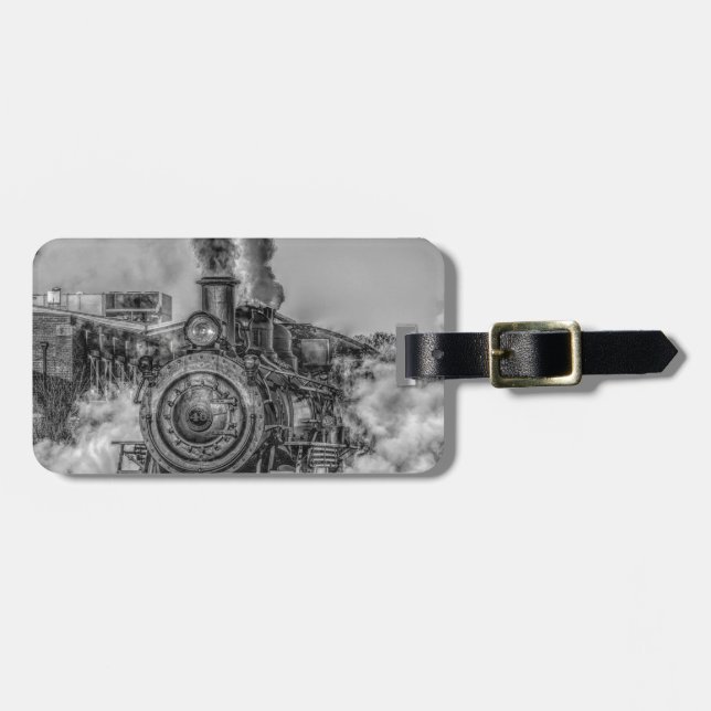 Steam Train Luggage Tag (Front Horizontal)