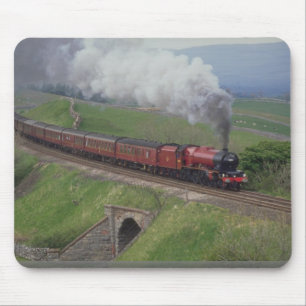 Steam train mouse pad