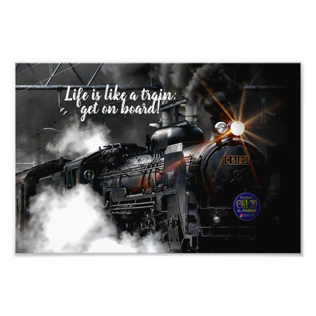 Steam Train Photo Print (Front)
