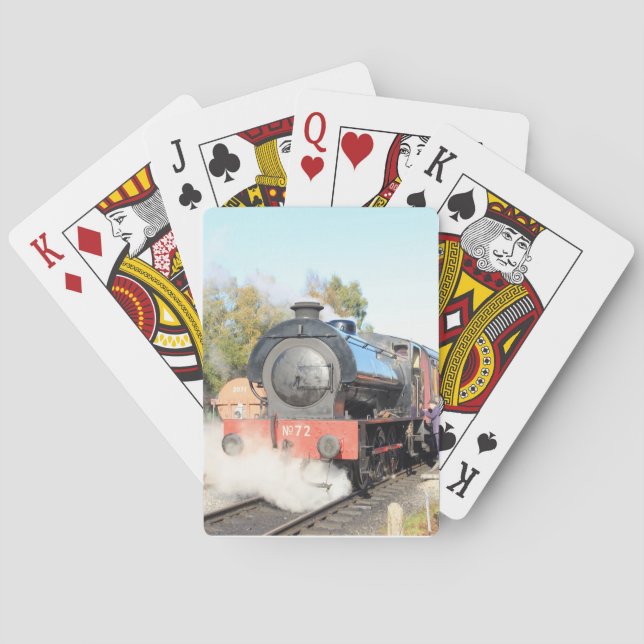 Steam train playing cards (Back)