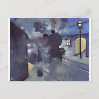 STEAM TRAIN POSTCARD