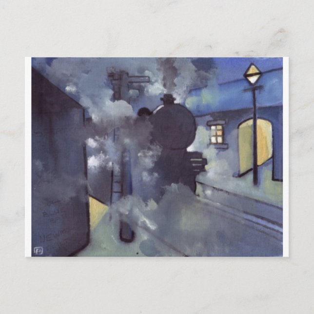 STEAM TRAIN POSTCARD (Front)