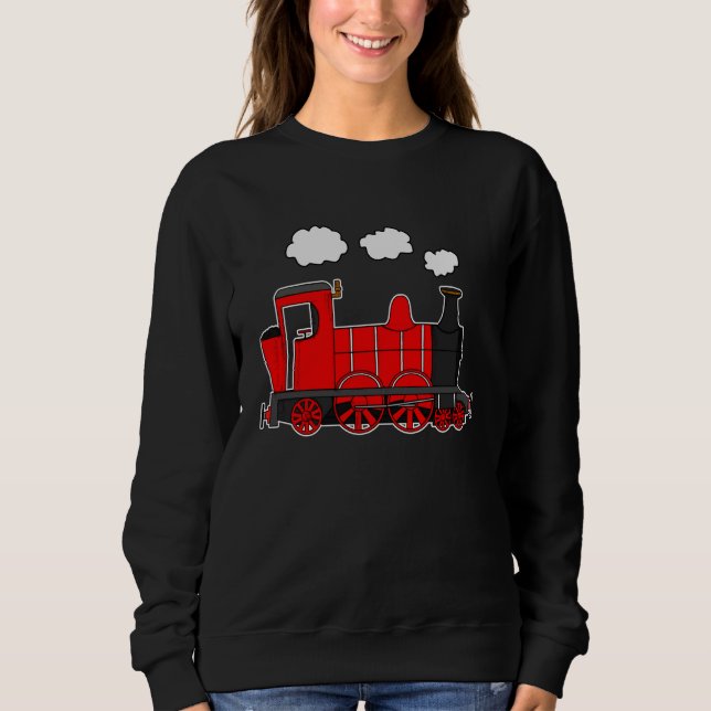 Steam Train, Railroad Enthusiasts, Model Railway ( Sweatshirt (Front)
