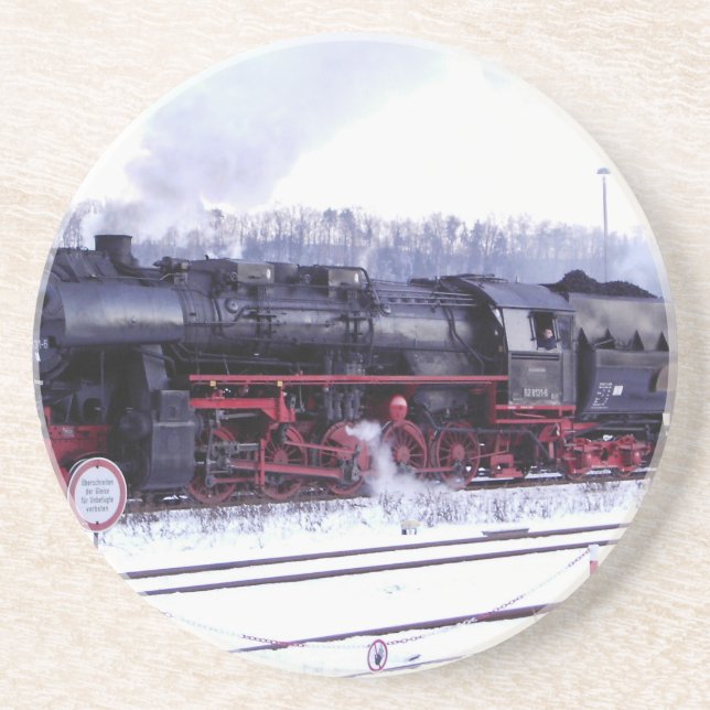 steam train railway locomotive station engine coaster (Front)