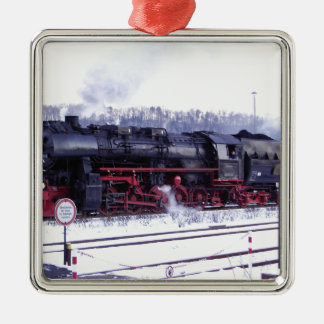 steam train railway locomotive station engine metal tree decoration