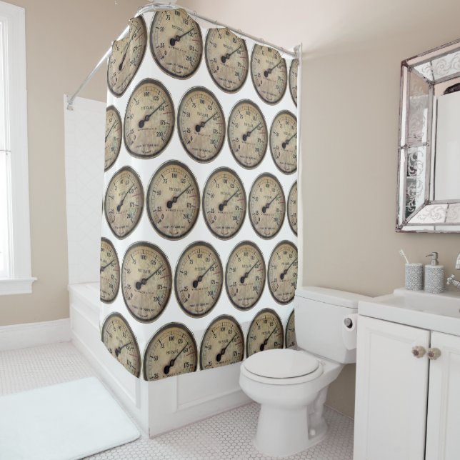 STEAM TRAIN SHOWER CURTAIN (In Situ)
